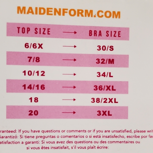 Maidenform Girl Bra 3 Pack New Bralette Size M 7/8 - Picture 8 of 8
